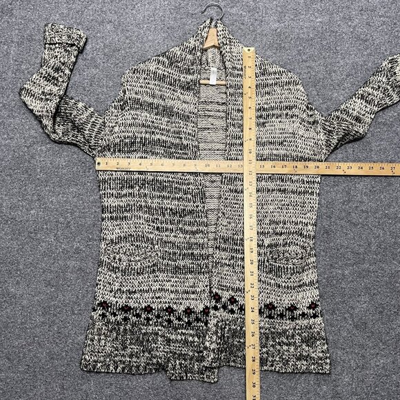 GapBody Womens XS/S Black & White Open Front Knit Cardigan - Picture 5 of 5